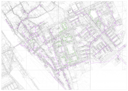 Przebieg sieci ciepłowniczej - Śródmieście